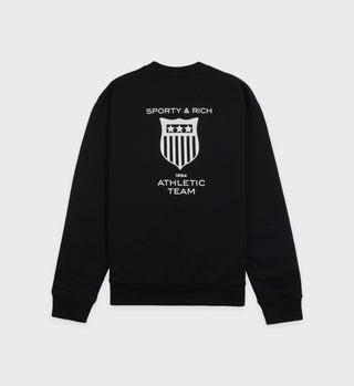 Athletic Team Crewneck - Black