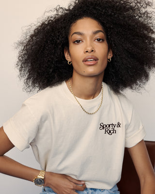 Bardot Country Club T-Shirt - Cream