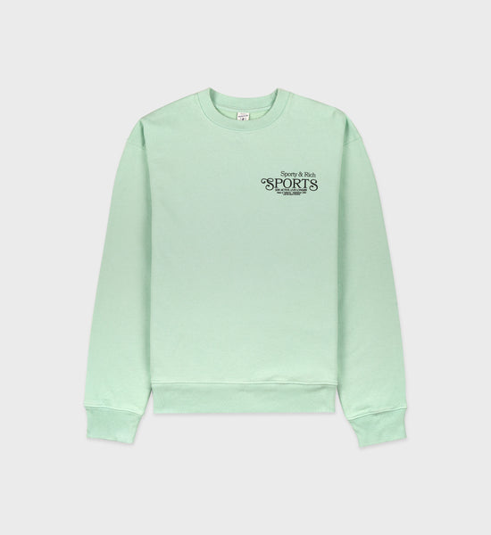 Bardot Sports Crewneck - Thyme/Black