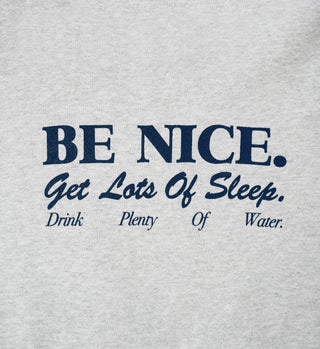 Be Nice Crewneck - Heather Gray