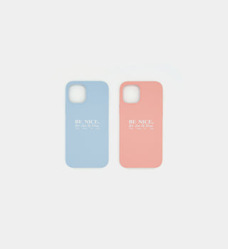 iPhone 12 Pro Case- Baby Blue Be Nice Logo