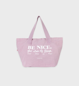 Be Nice Tote - Fondant