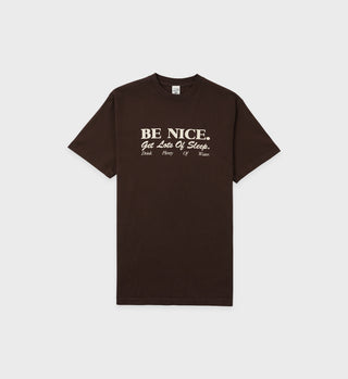 Be Nice T-Shirt - Chocolate