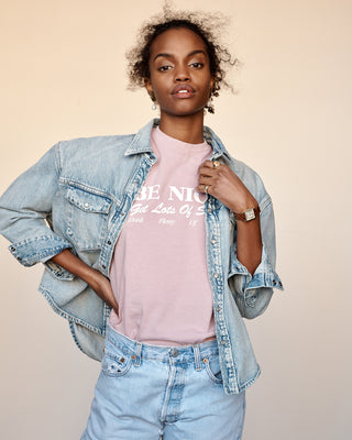 Be Nice T Shirt - Fondant