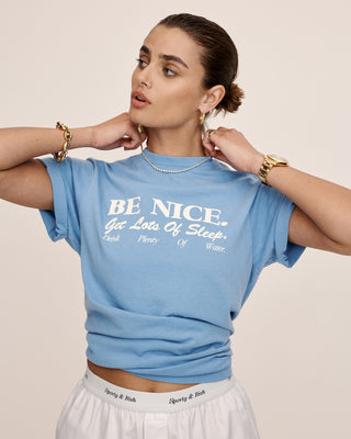 Be Nice T Shirt - Juniper