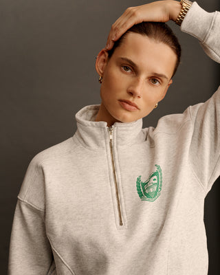 Beverly Hills Quarter Zip - Heather Gray