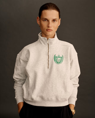 Beverly Hills Quarter Zip - Heather Gray