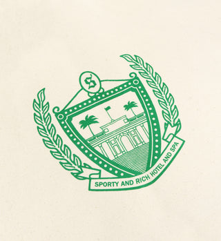 Beverly Hills Tote - Natural/Green