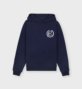 C Crest Hoodie - Navy/White