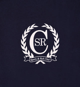 C Crest Hoodie - Navy/White