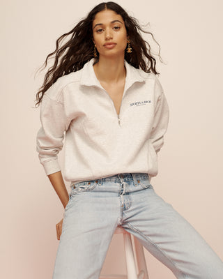 California Quarter Zip - Heather Gray