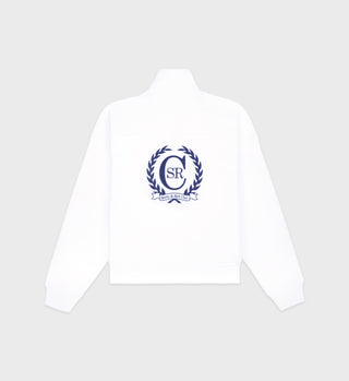 C Crest Quarter Zip - White/Navy