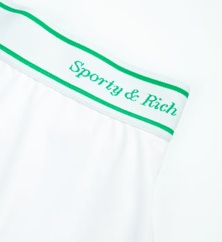 Classic Logo Flared Skirt - White