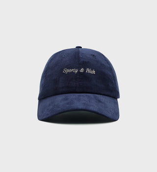 Classic Logo Cord Hat - Navy