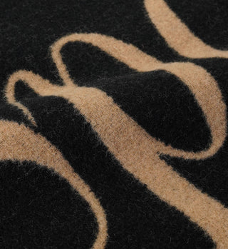 Classic Logo Scarf - Black/Camel