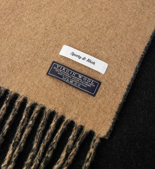 Classic Logo Scarf - Black/Camel