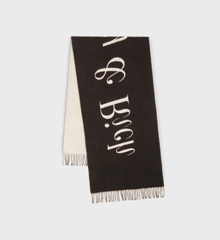 Classic Logo Scarf - Chocolate/Cream