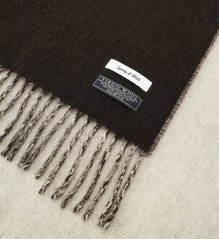 Classic Logo Scarf - Chocolate/Cream