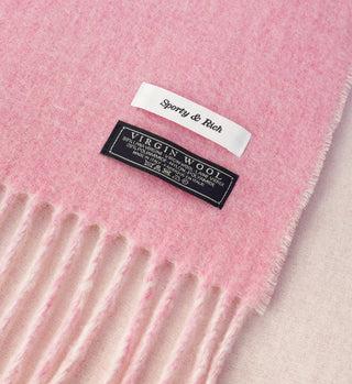 Classic Logo Scarf - Cream/Pink