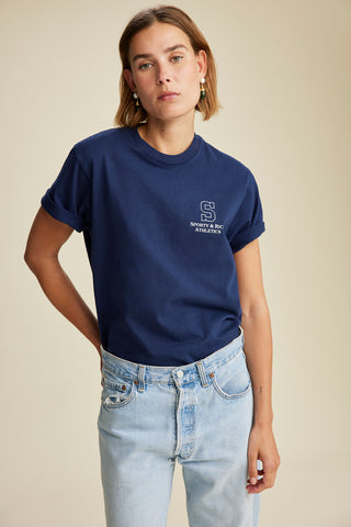 College T-Shirt - Navy