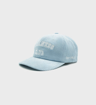 Casquette Wellness Club Corduroy - Bleu Bébé/Blanc