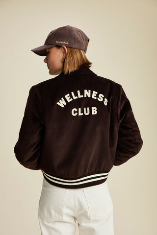 Wellness Club Corduroy Jacket - Chocolate/Cream