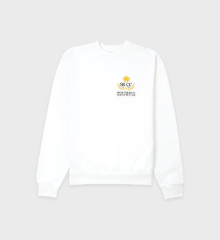 Country Club Crewneck - White