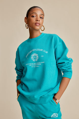 Crest Crewneck - Teal