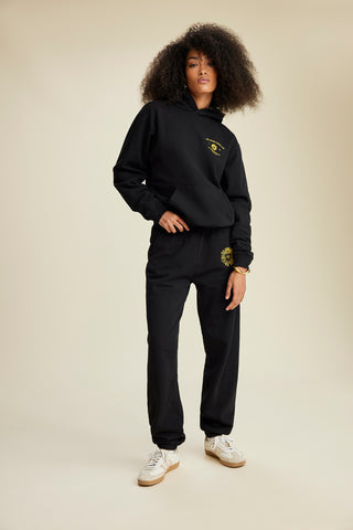 Crest Hoodie - Black/Gold