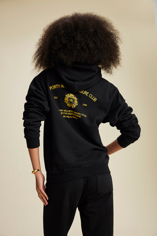 Crest Hoodie - Black/Gold