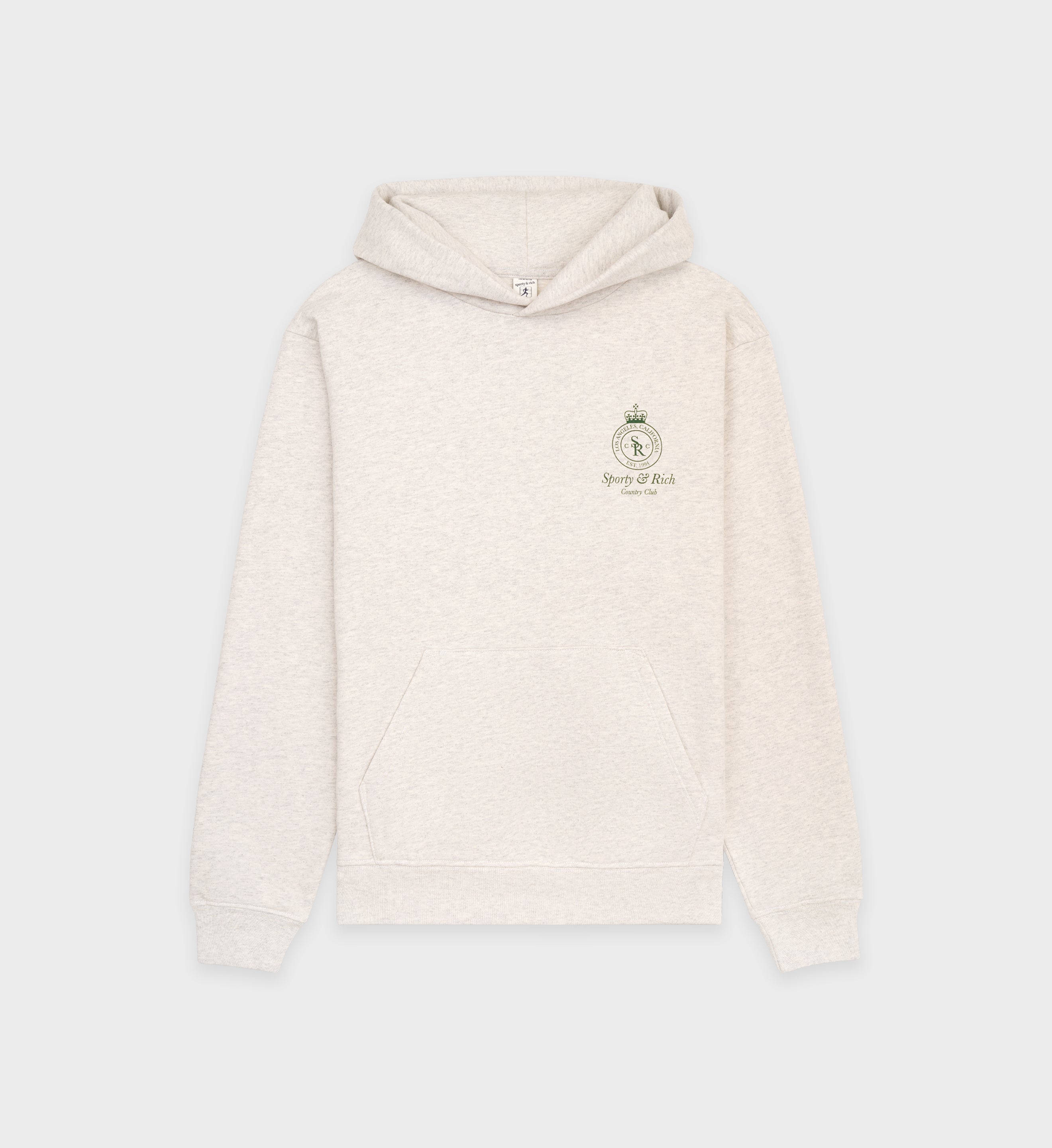 Crown Hoodie - Heather Oatmeal/Forest