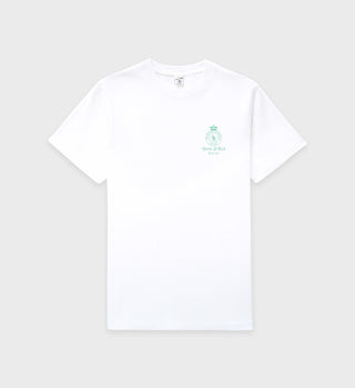 Crown T-Shirt - White/Kelly Green