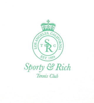 Crown T-Shirt - White/Kelly Green