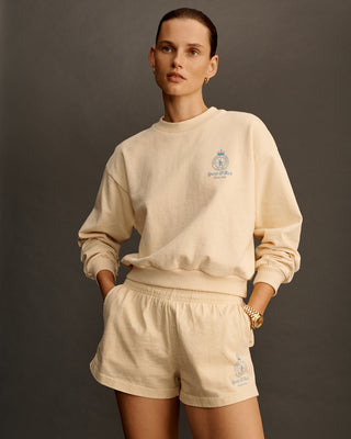 Crown Cropped Crewneck - Lemon