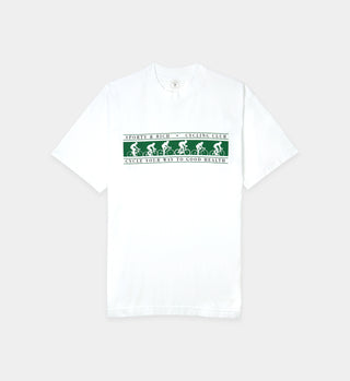 Cycling Club T Shirt - White