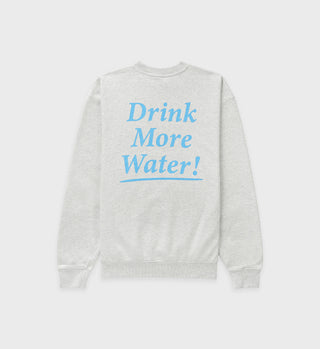 Drink Water Crewneck - Heather Gray