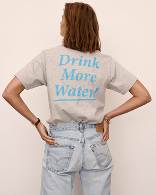Drink Water T Shirt - Heather Gray