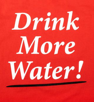 Drink More Water T Shirt - Sports Red