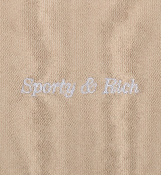 Classic Logo Hoodie- Beige