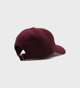 English Logo Wool Hat - Merlot
