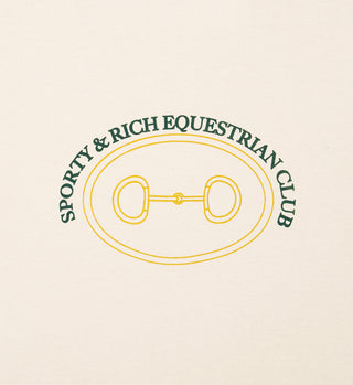 Equestrian Club Crewneck - Milk