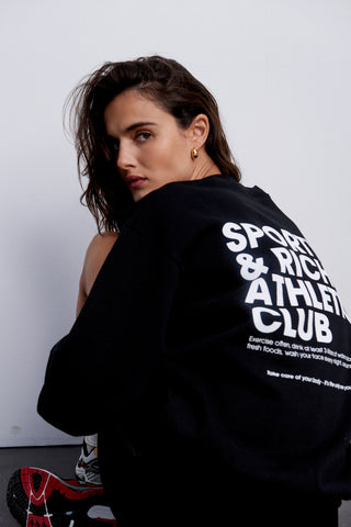 Exercise Often Crewneck - Black