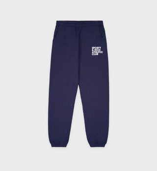 Exercise Often Sweatpant - Navy/White