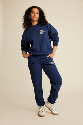 Exercise Often Sweatpant - Navy/White