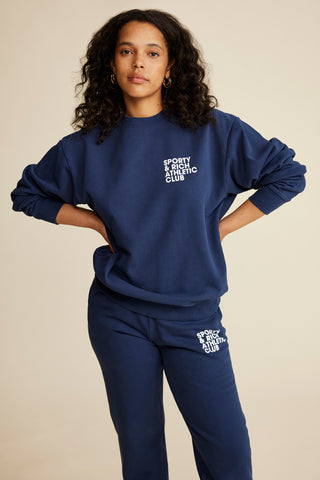 Exercise Often Sweatpant - Navy/White