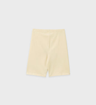 80s Fitness Biker Short - Cream Puff