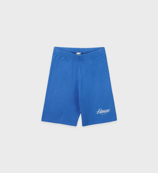 80s Fitness Biker Short - Sapphire