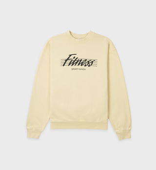 80s Fitness Crewneck - Cream Puff
