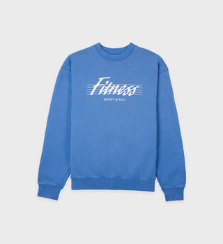 80s Fitness Crewneck - Sapphire