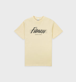 80s Fitness T Shirt - Cream Puff